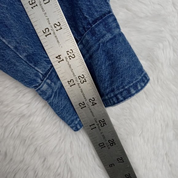 Vintage Sturgis 2001 Mens Shirt Button Down Denim Blue Embroidered Pockets Large - Picture 10 of 12